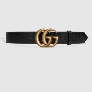 Gucci black belt.